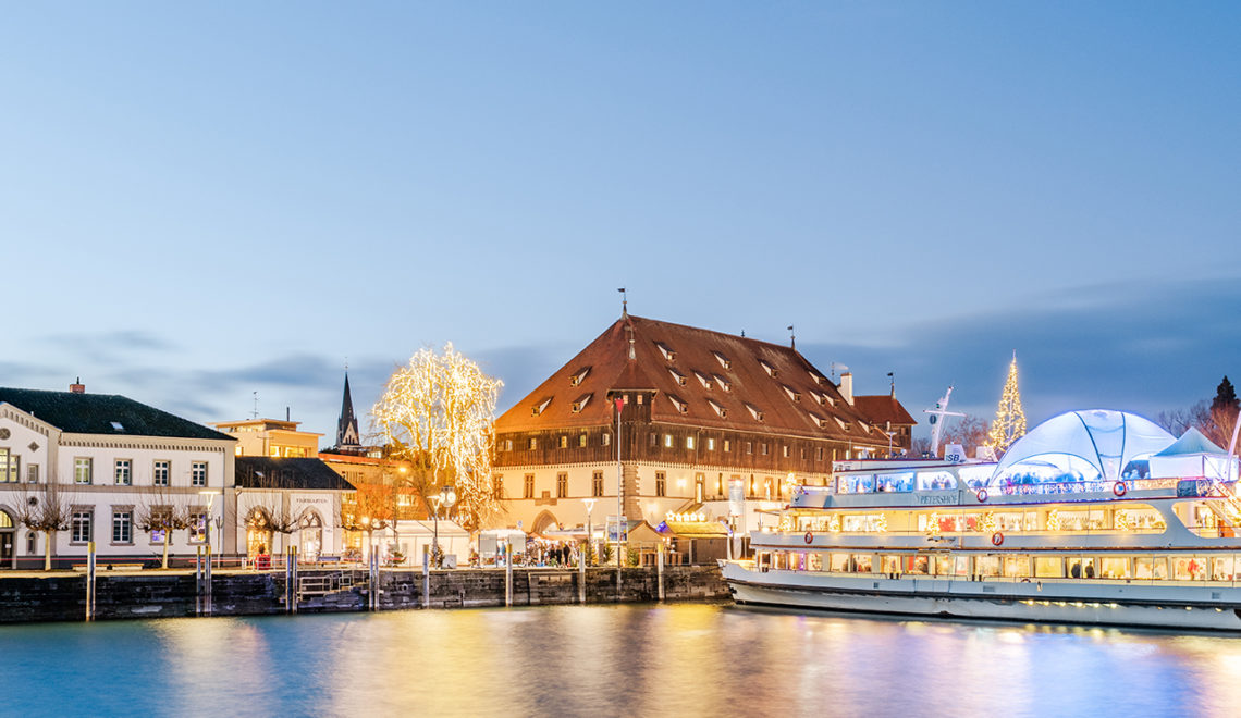 DerBlick auf den Hafen von Konstanz